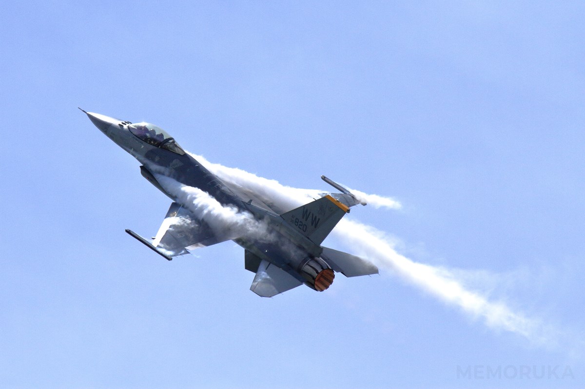 F-16 フライト写真。松島基地航空祭2023にて