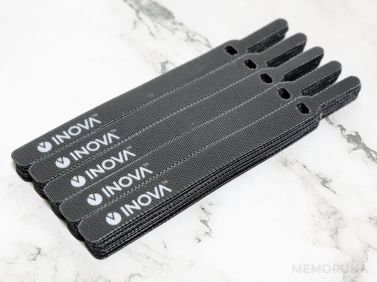 INOVA マジックテープ ケーブル結束バンド。50本入り
